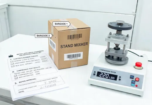 retail appliance packaging validation